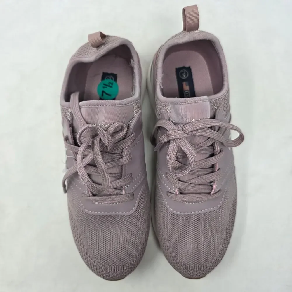 U.S. Polo Assn. Charge Knit Sneakers Mauve Pink Women’s Size 7.5